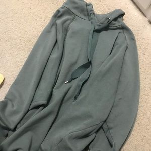 Aerie green ribbon hoodie